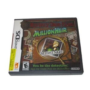 Mystery Case Files: MillionHeir (Nintendo DS, 2008) COMPLETE